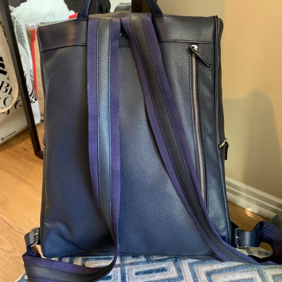 Longchamp Blue Leather Backpack - Mint Condition - Picture 5 of 7